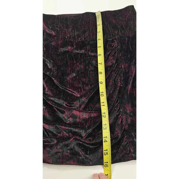 Free People Velvet Velour Ruched Mini Skirt - Picture 7 of 7